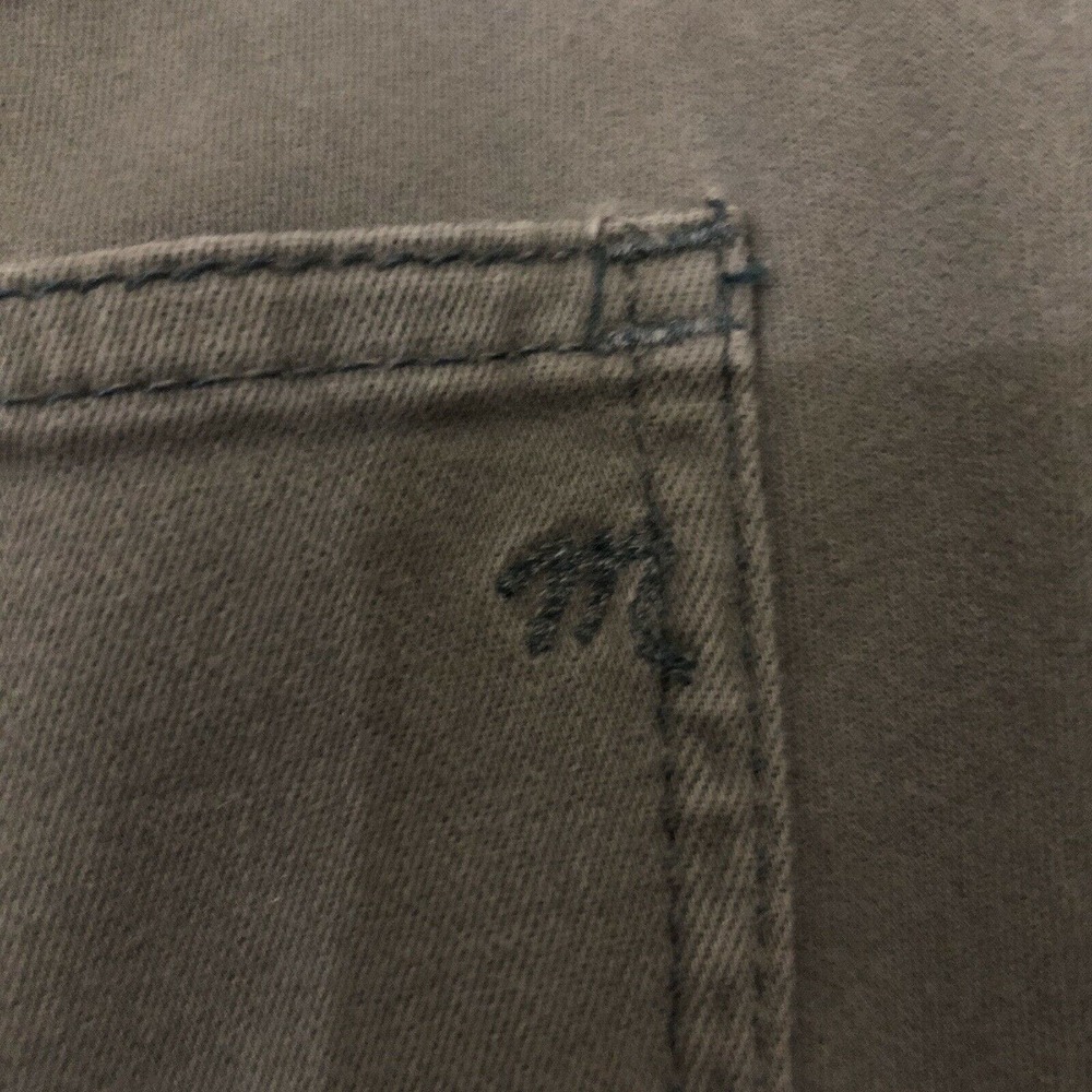 Madewell Jeans Jeggings High Riser Skinny Olive Green Sz 25 Stretchy Denim - Picture 7 of 8